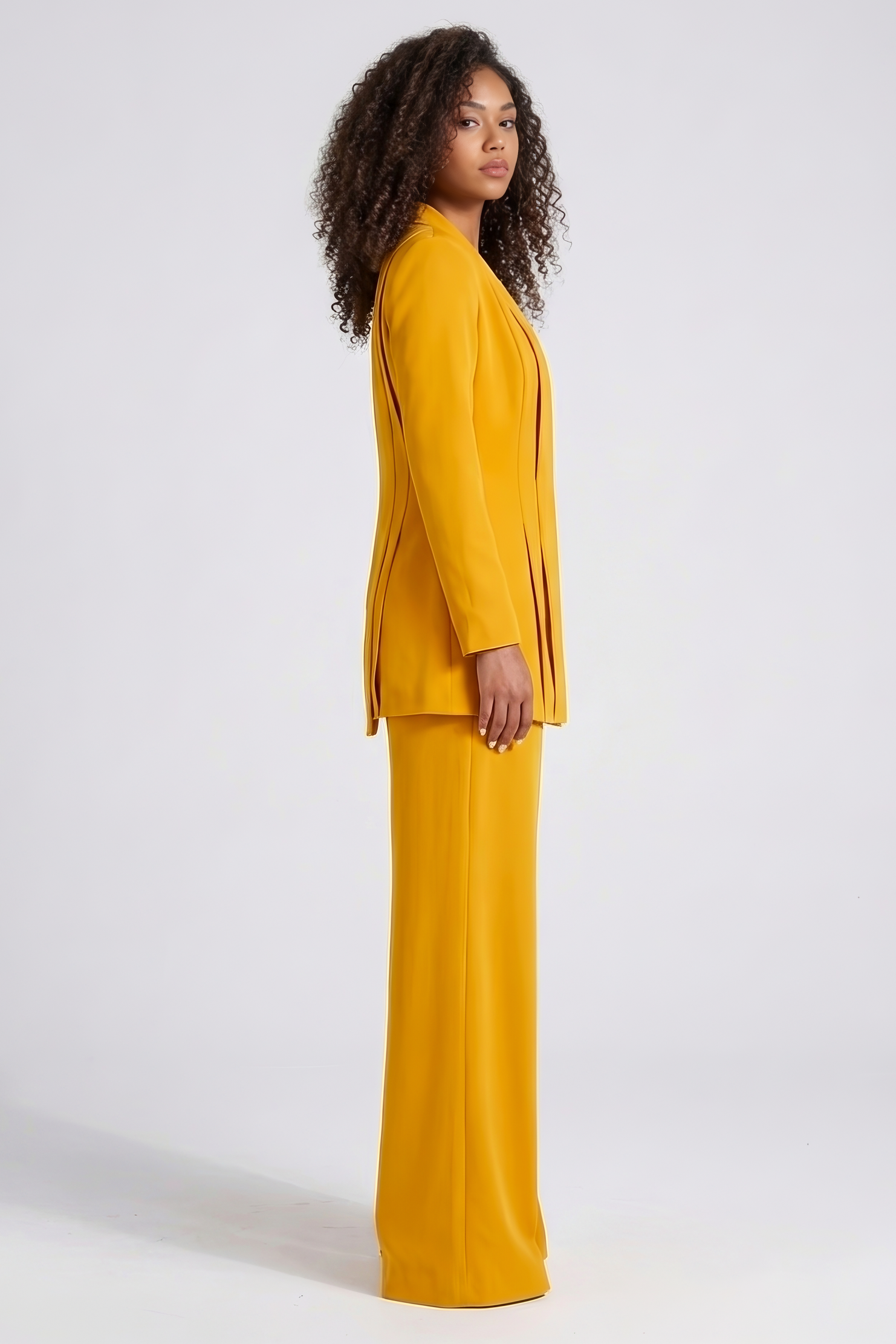 Mustard gold/yellow women’s blazer — Rebel