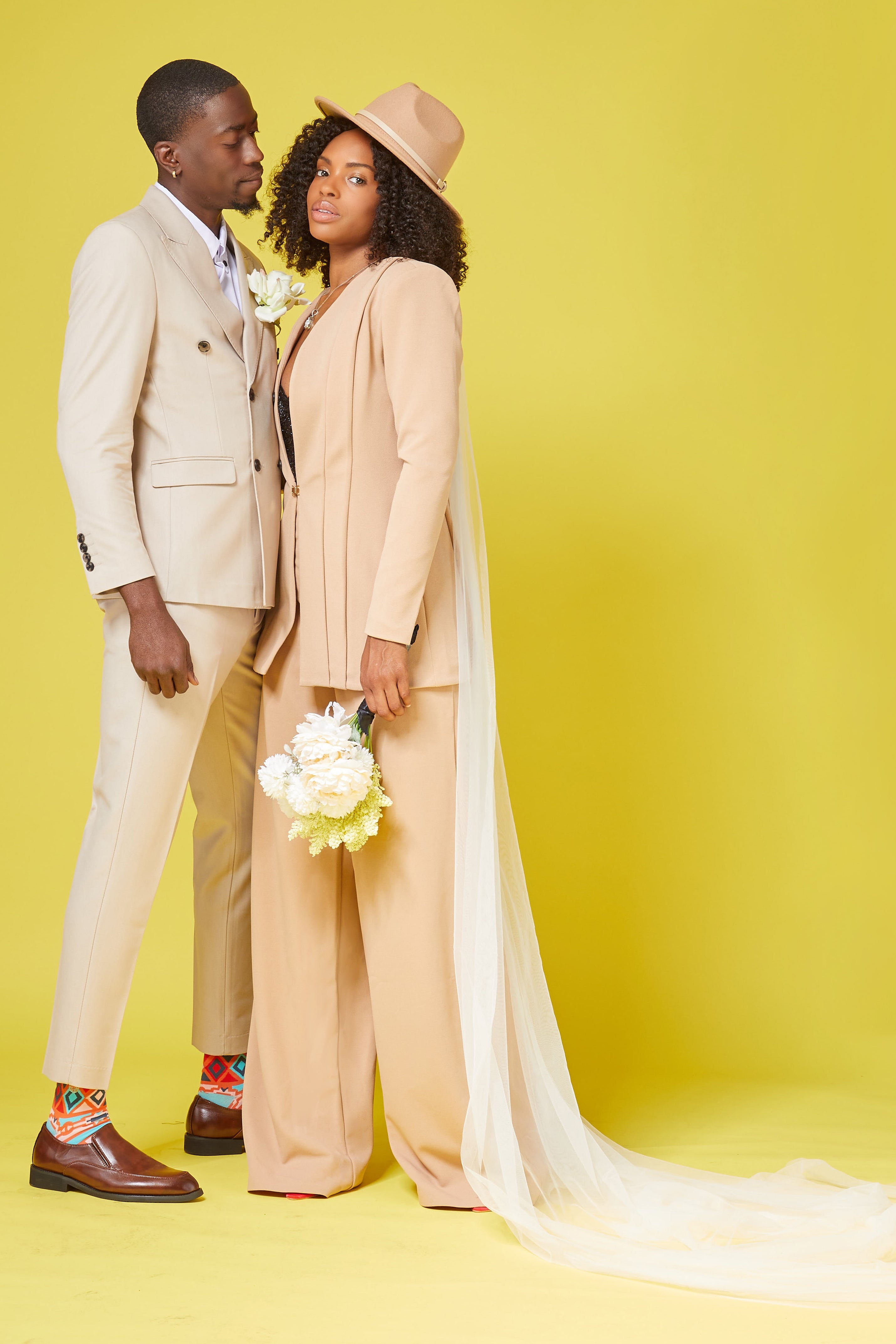 Caramel Pop tan/brown women’s blazer — Rebel Stretch