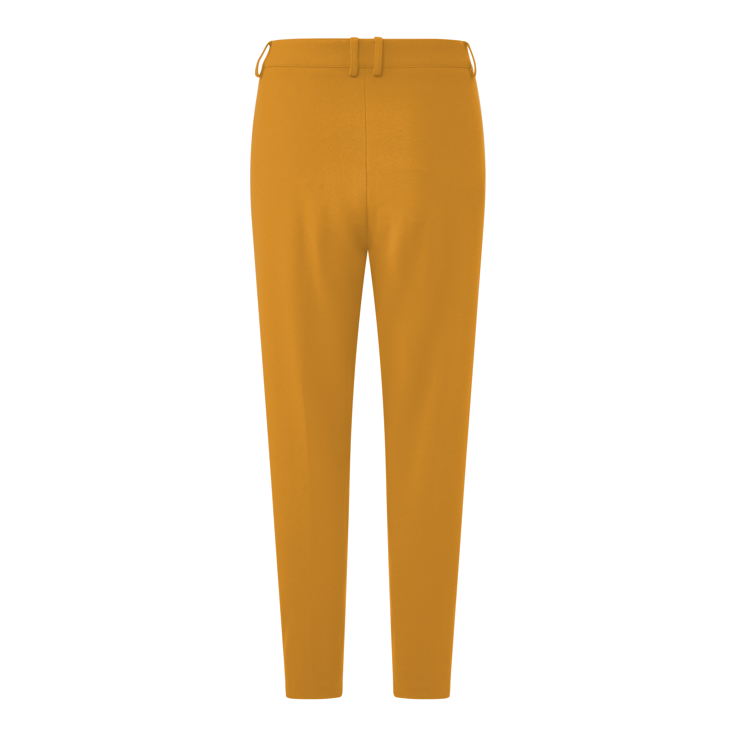 Mustard Gold/Yellow Women's Dress Pants — Crop Cut