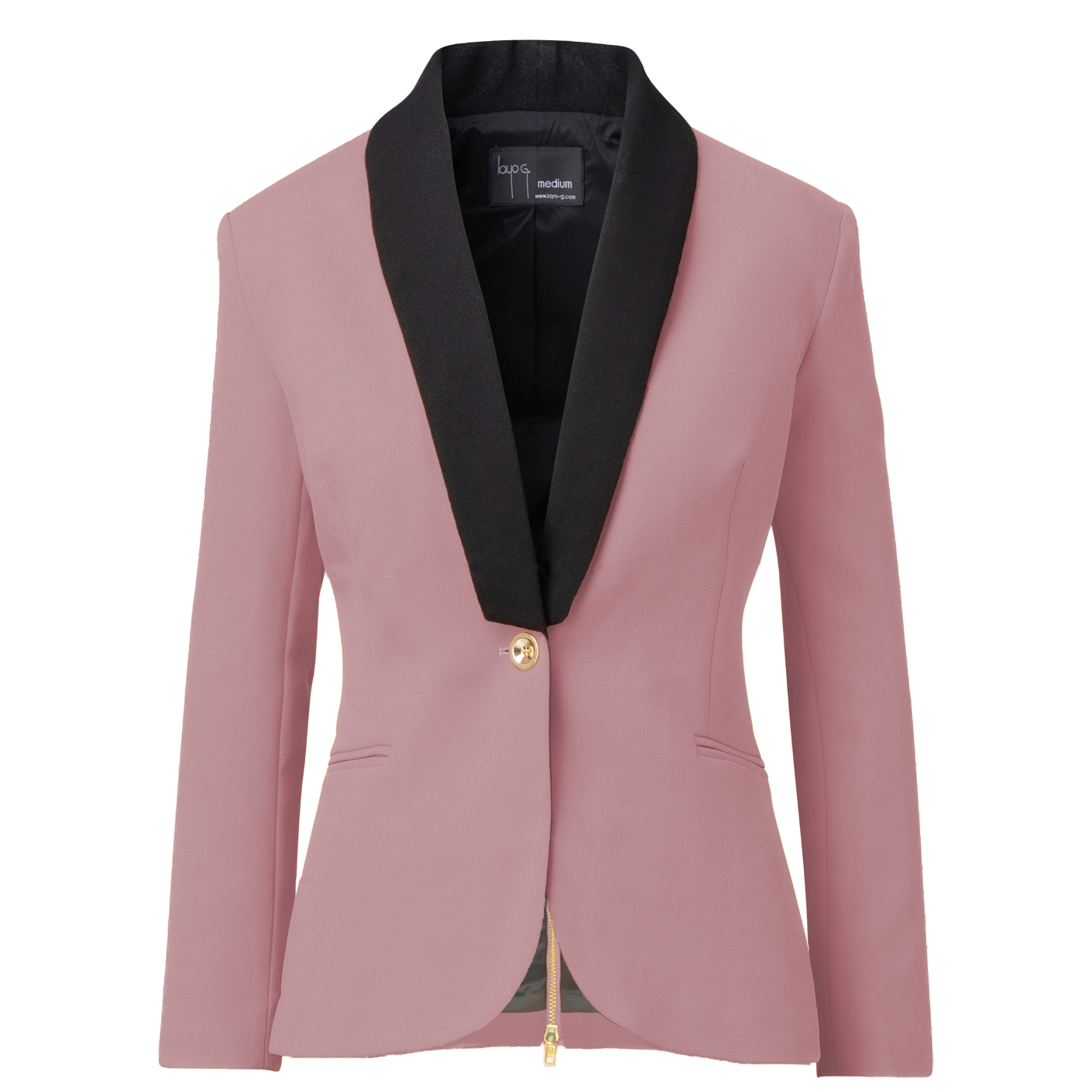 Rebellious Stretch Boss Blazer - Blush