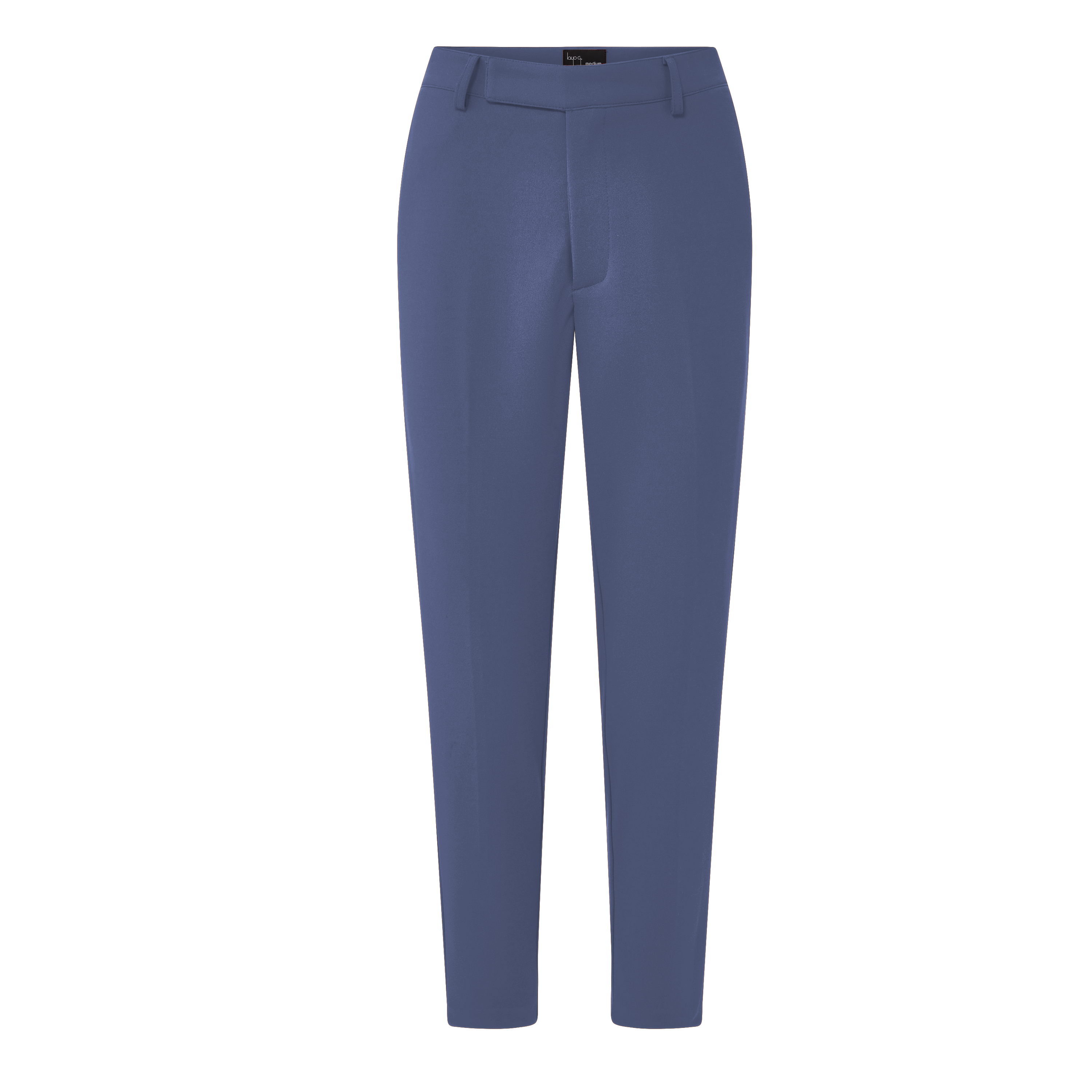 Ocean blue petite dress pants for women — crop cut