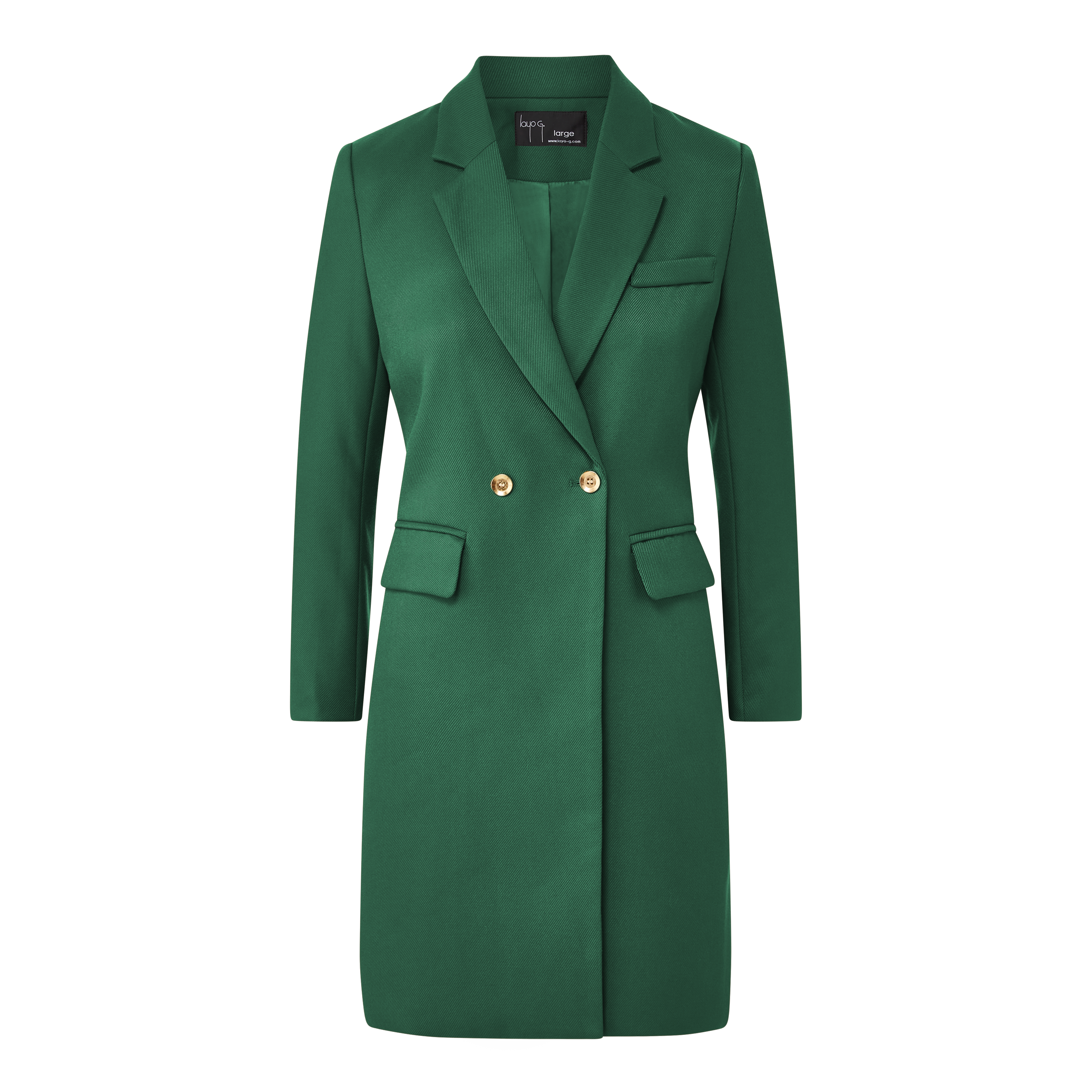 Deal Closer Outer Coat - Emerald Green