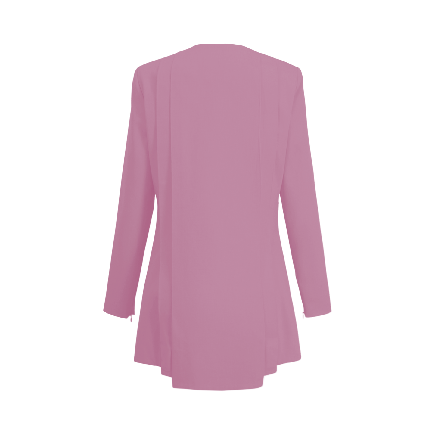 Blush Pink Pleated women’s blazer — Rebel