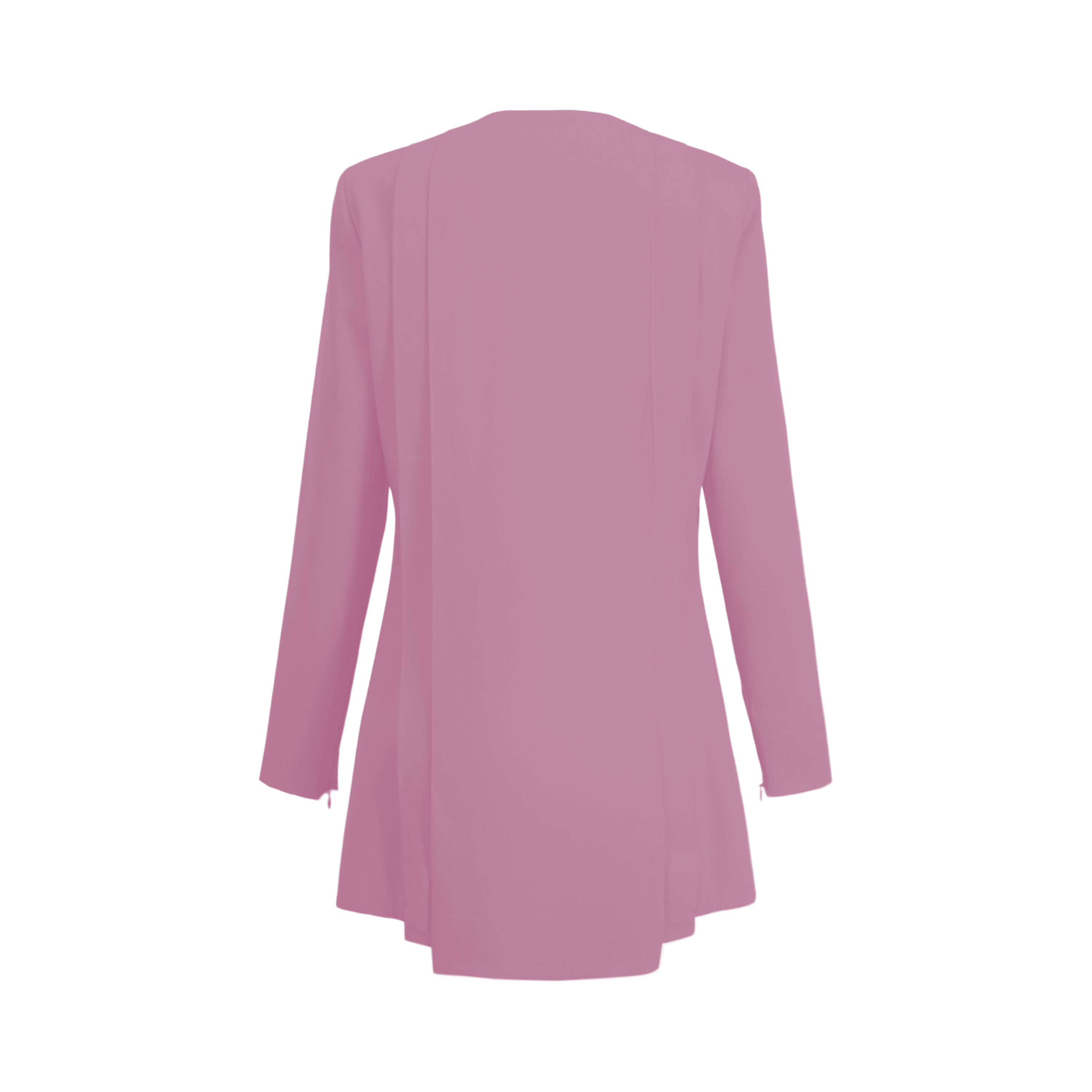 Blush Pink Pleated women’s blazer — Rebel