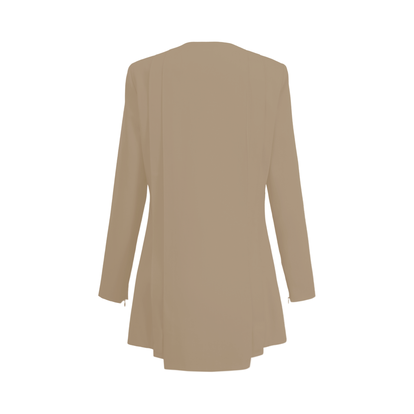 Rebel Stretch Pleated Blazer - Caramel Pop