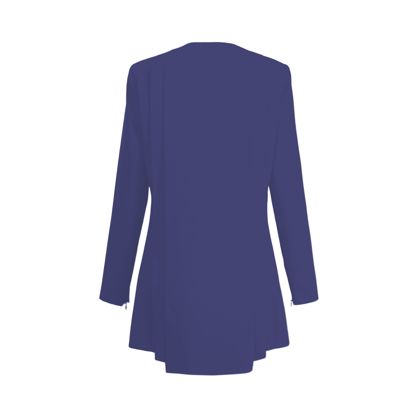 Ocean Blue Pleated Women's Blazer I Rebel