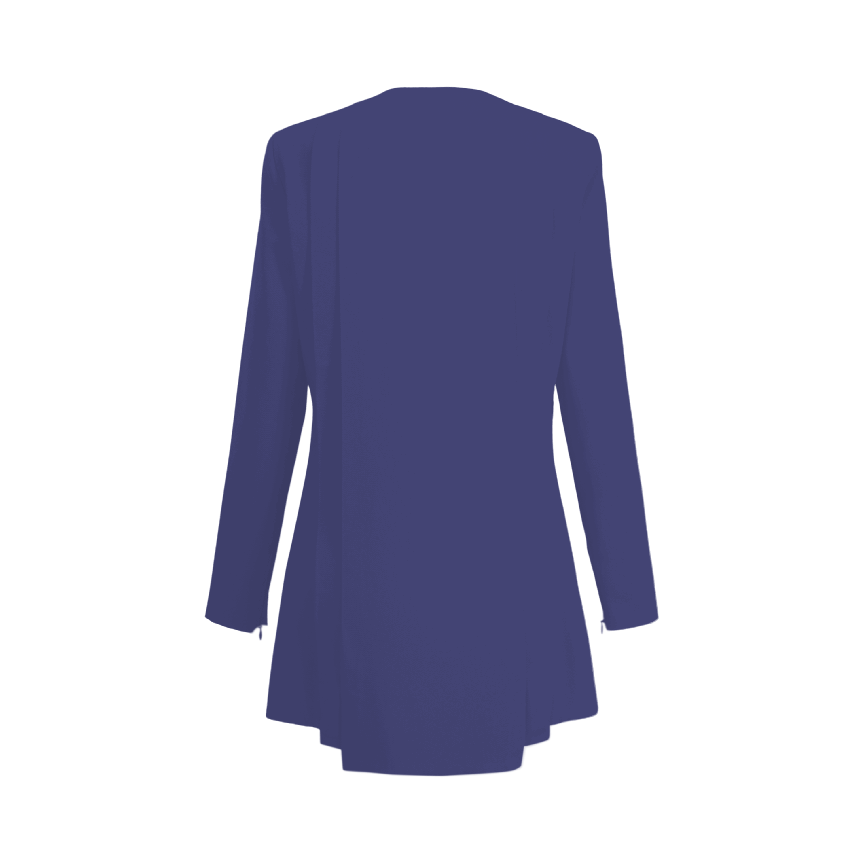 Ocean Blue Pleated Women's Blazer I Rebel
