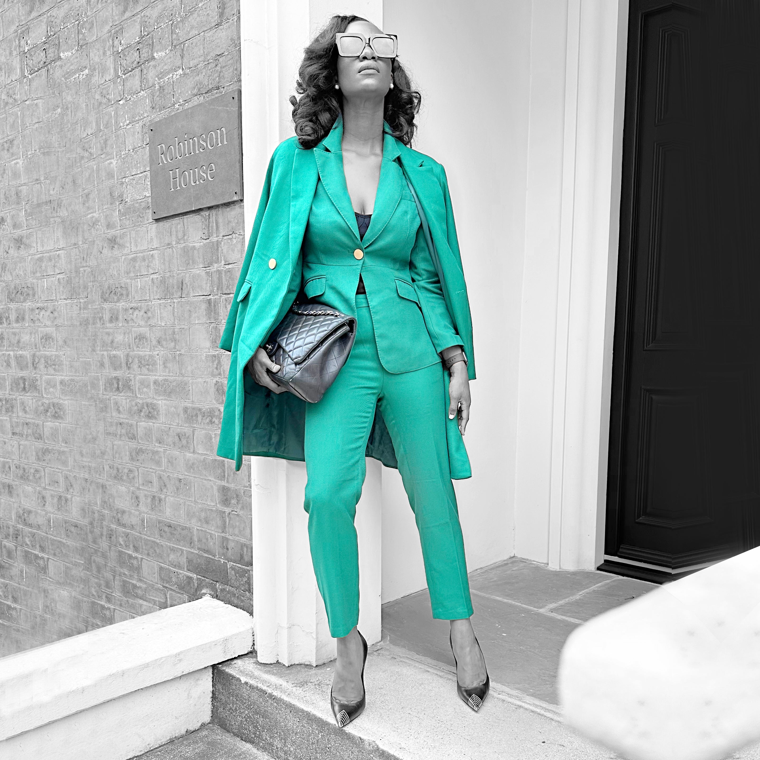 Deal Closer Outer Coat - Emerald Green