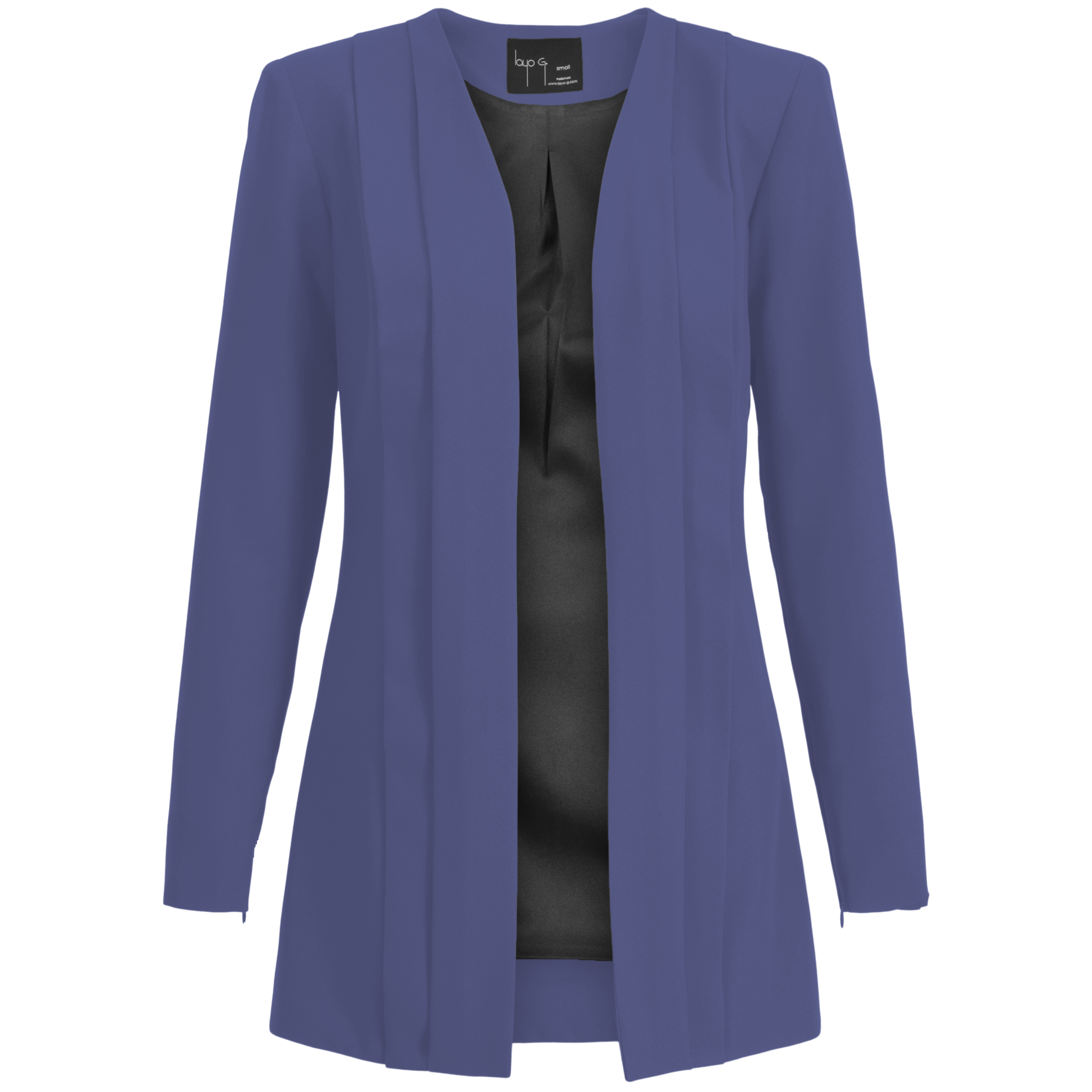Ocean Blue Pleated Women's Blazer I Rebel