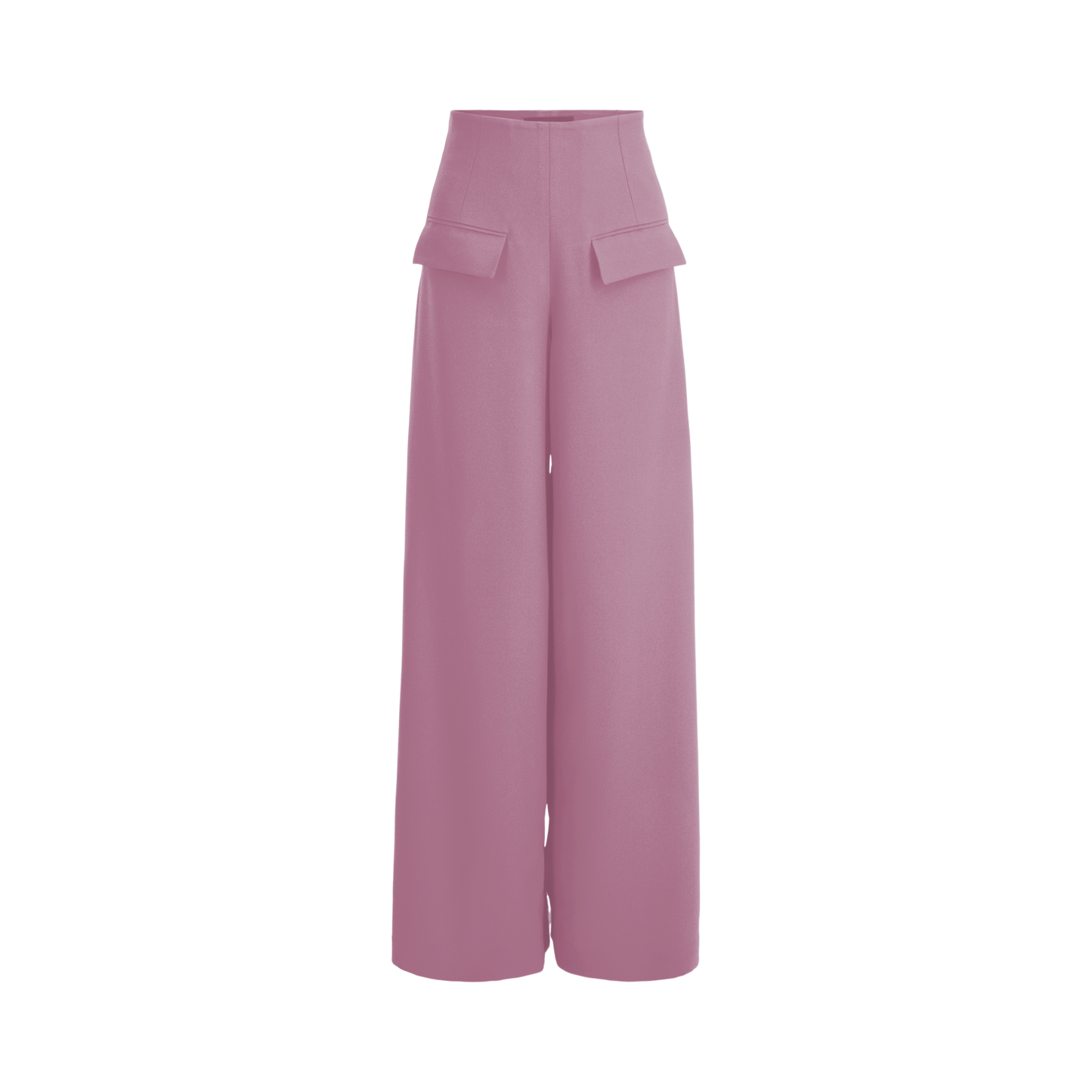 Wide Leg Stretch Pants - Blush