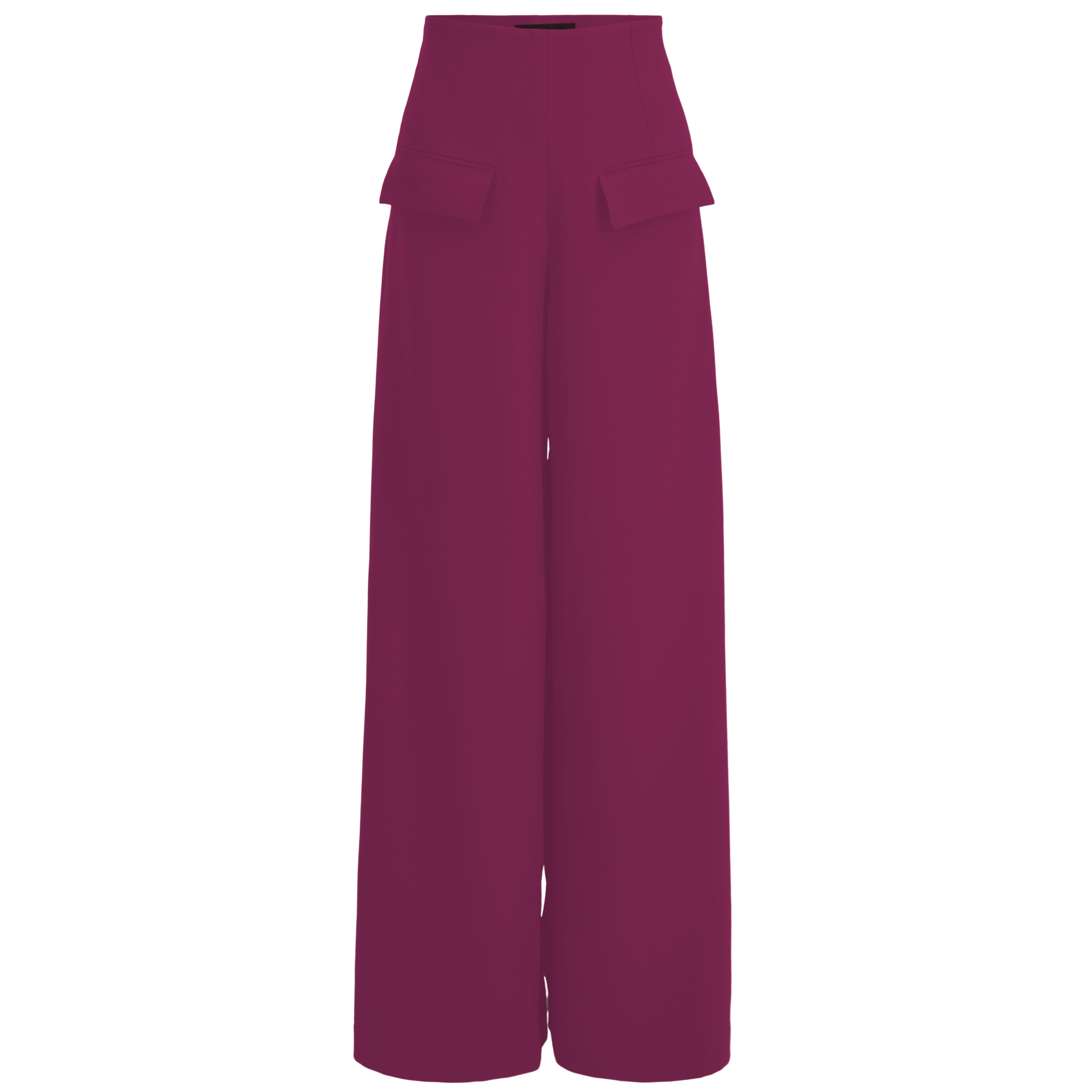 Wide-leg dress pants — Fuchsia pink/purple