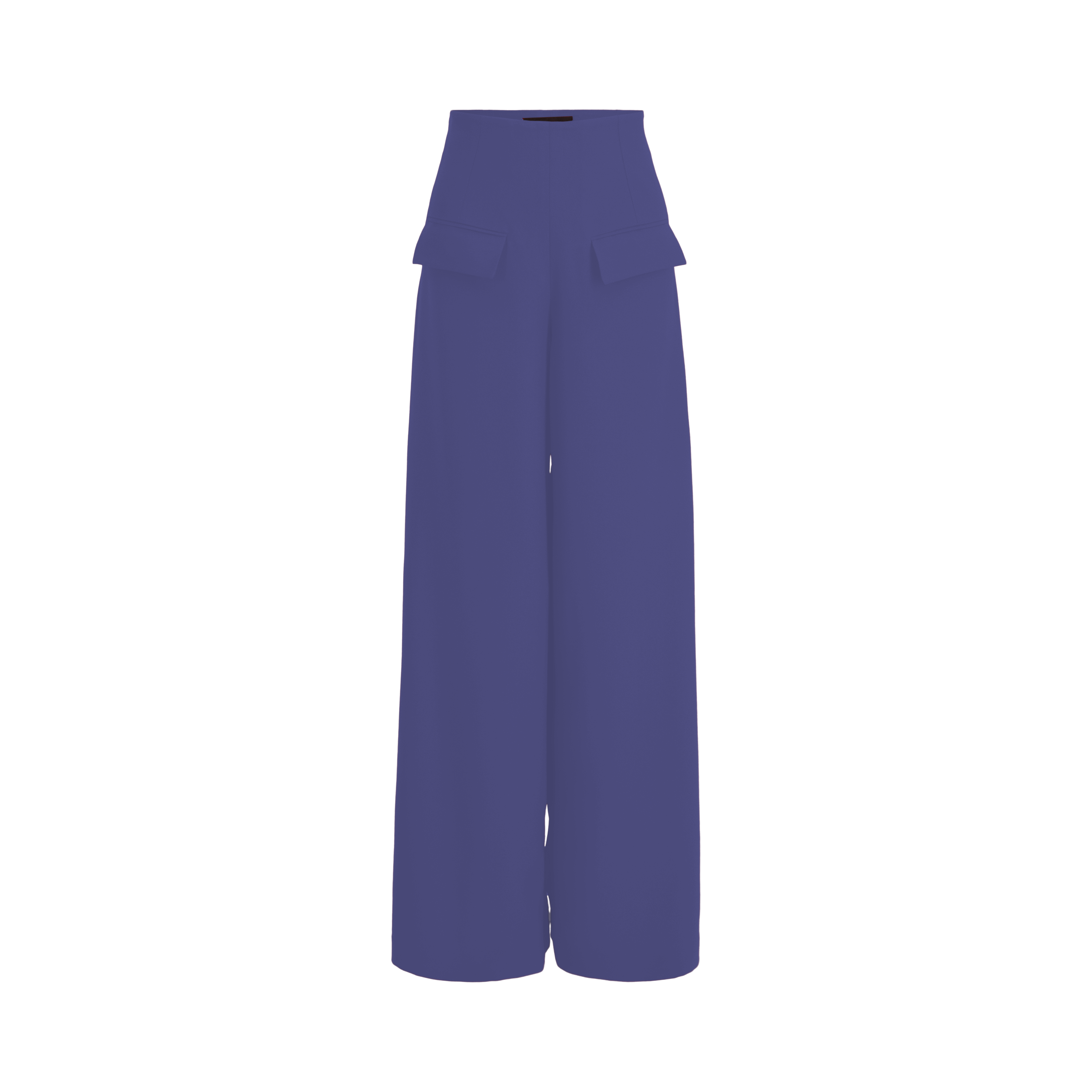 Wide-leg dress pants — Ocean blue