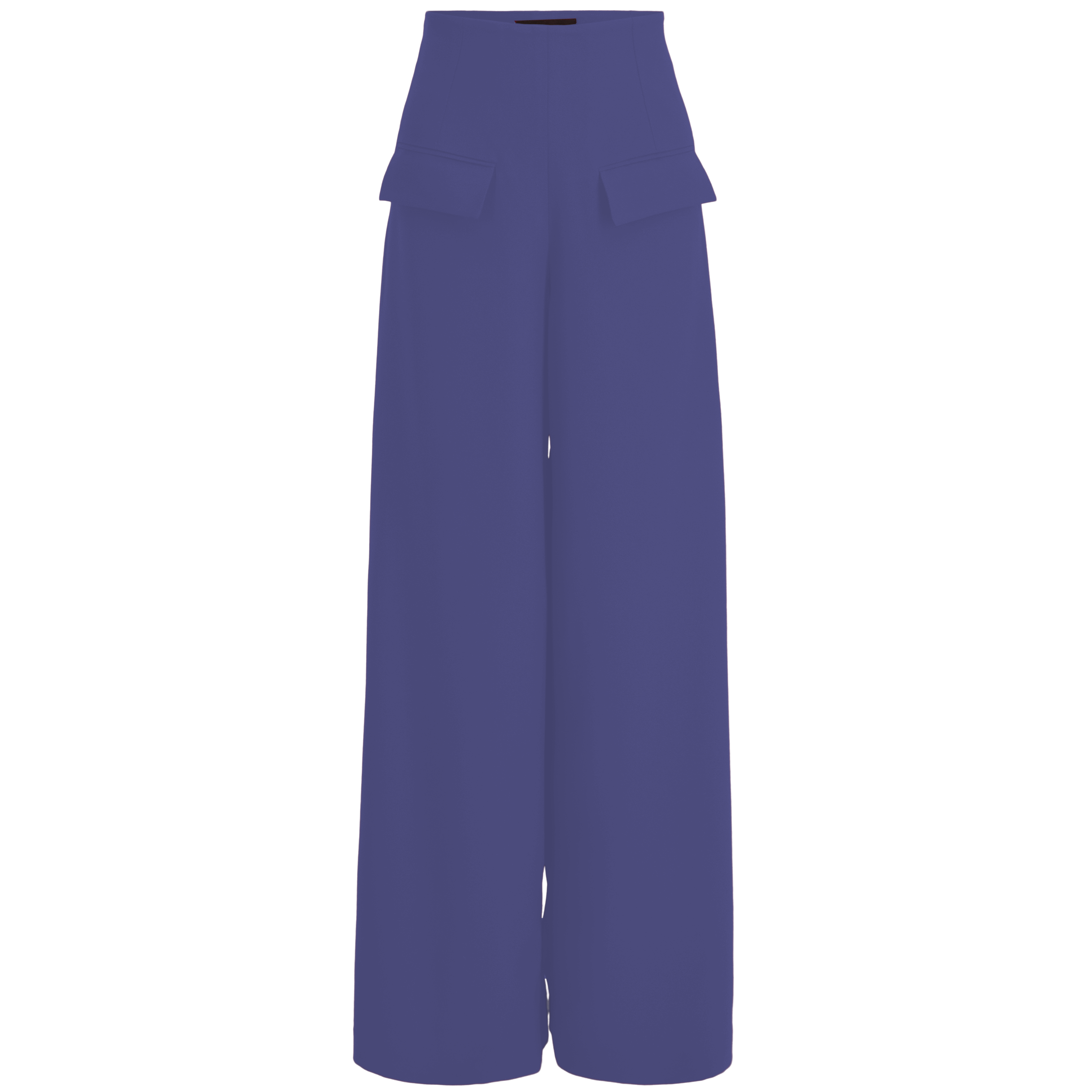 Wide-Leg Dress Pants — Ocean Blue