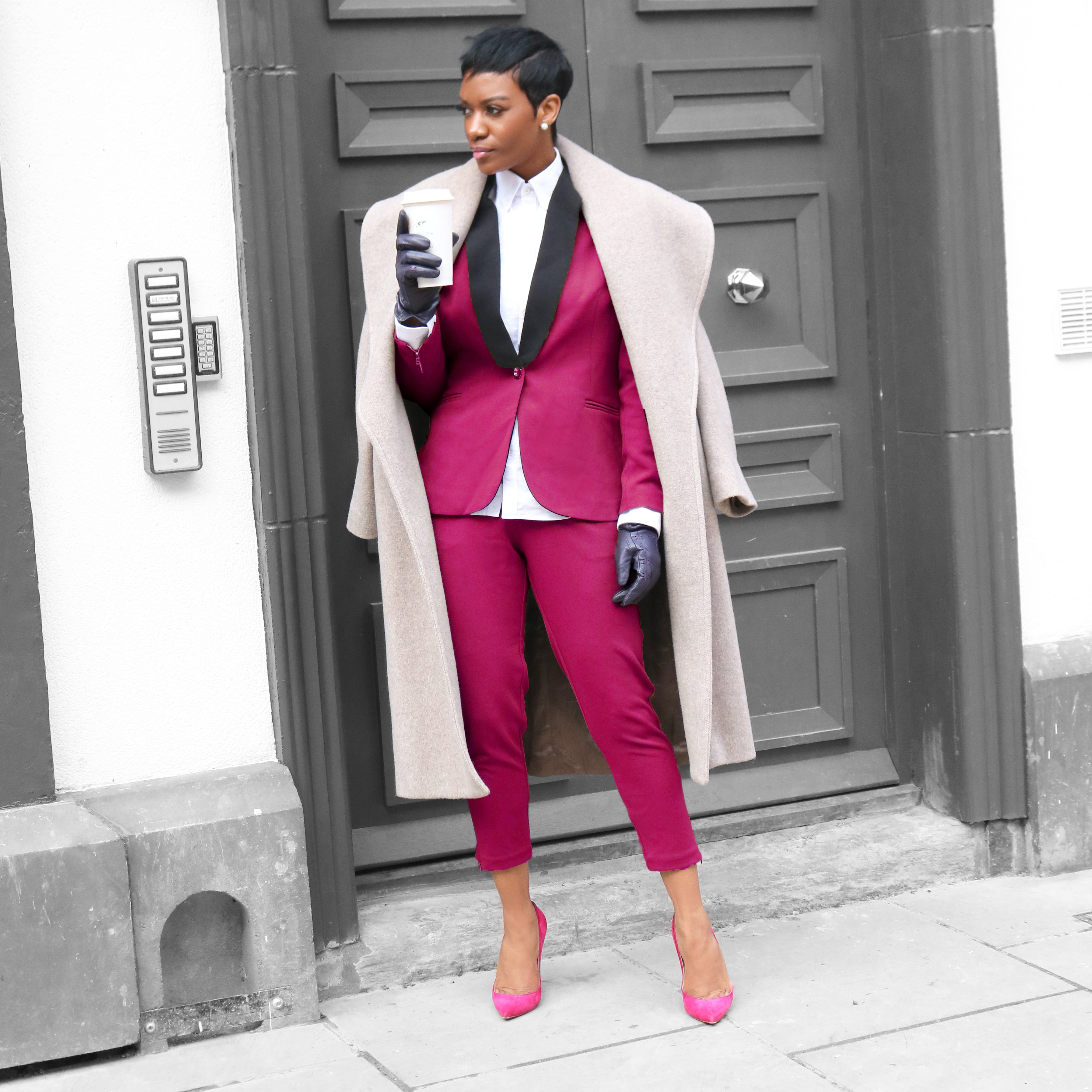 Fuchsia Pink/Purple Women’s Blazer — Rebellious Boss