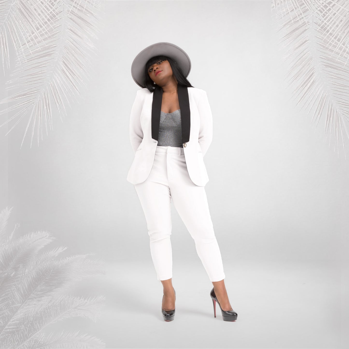 A Rebellious Leggings Suit Set- White