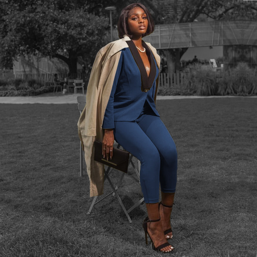 Ocean Blue Women's Blazer I Rebellious Boss