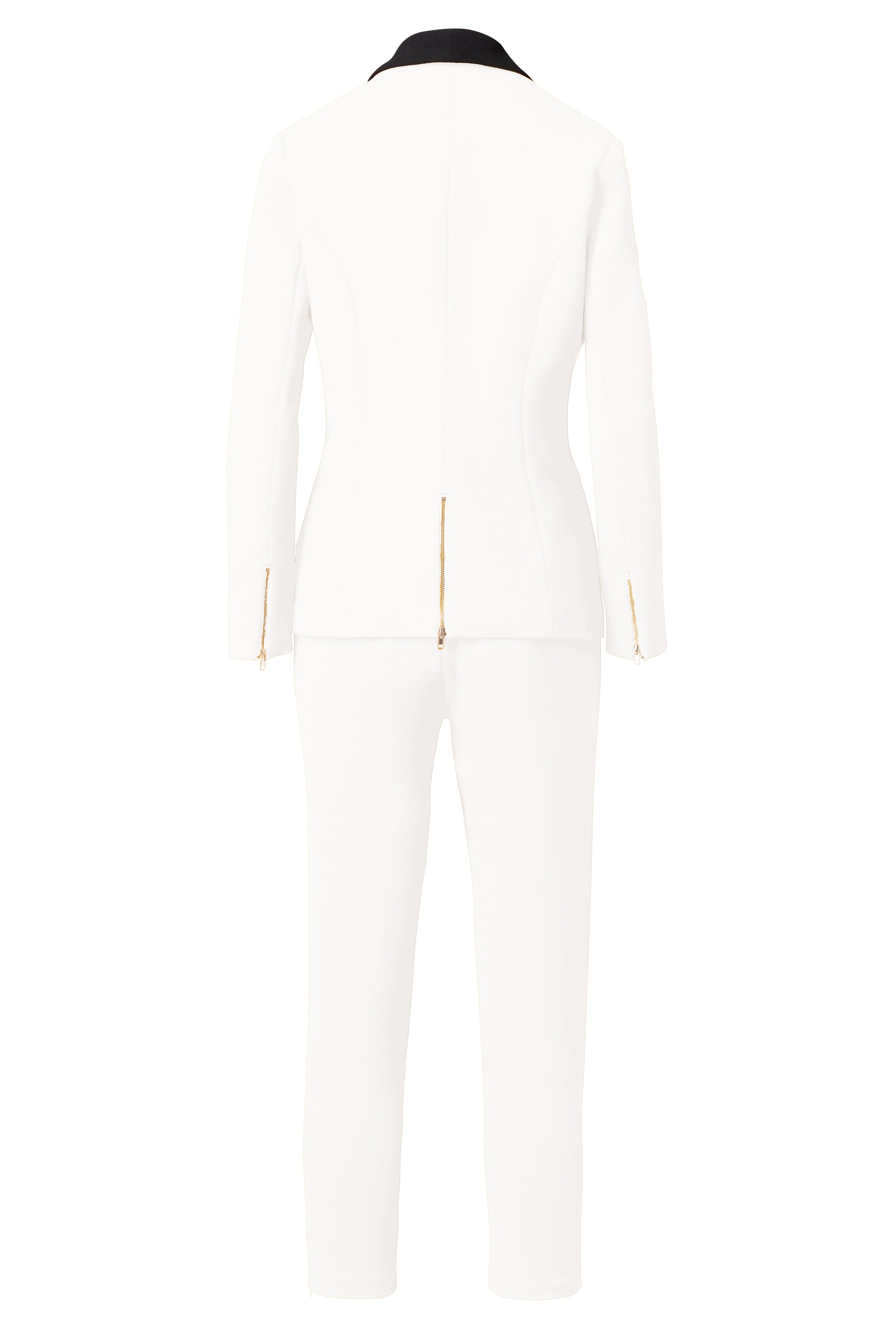 White women’s suit set — Rebellious stretch crepe