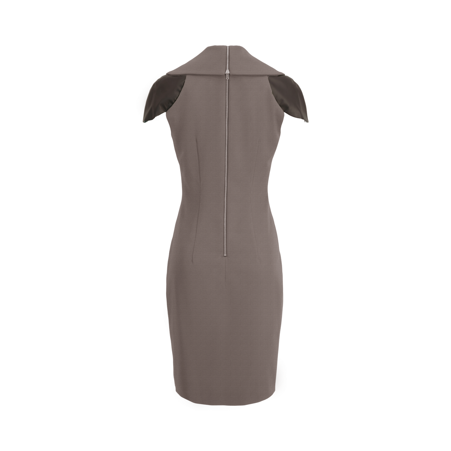 The Zip Collar Dress (Gray)