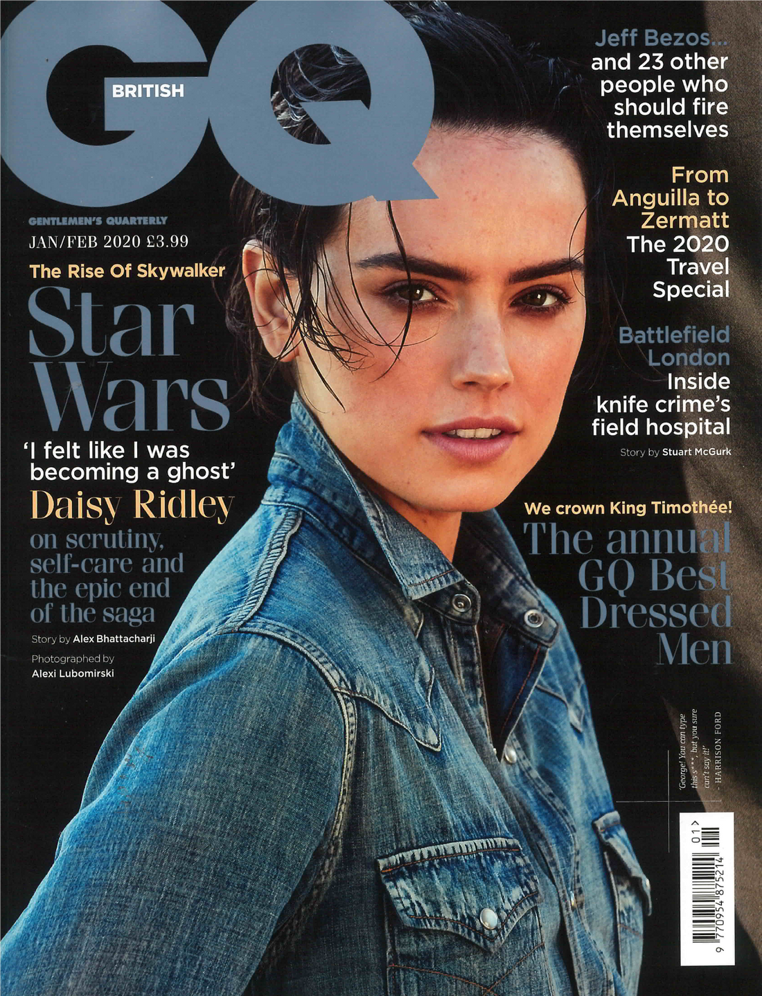 as seen in the january/february issue of british gq
