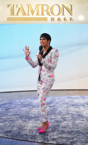 tamron hall in Layo G rose fields suit set