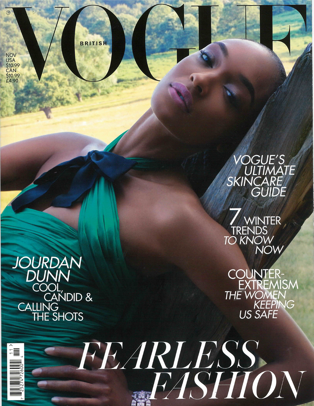 as seen in november 2019 issue of british vogue