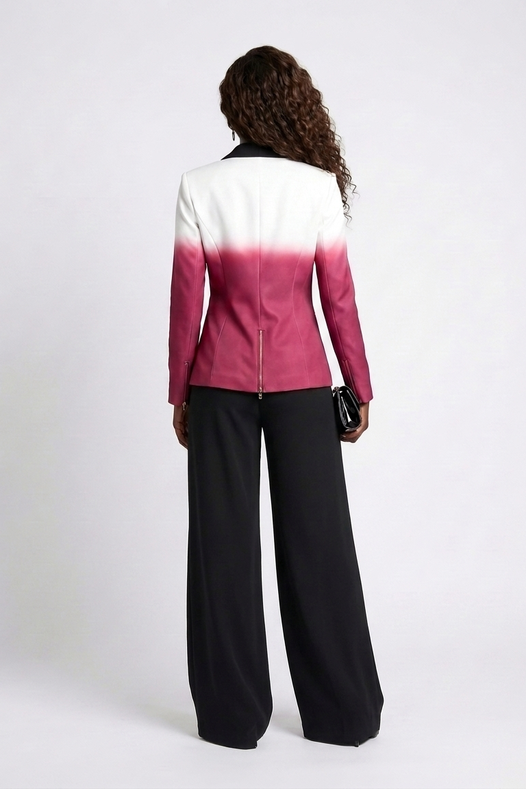 Fuchsia Pink/Purple Women’s Blazer — Ombre Stretch