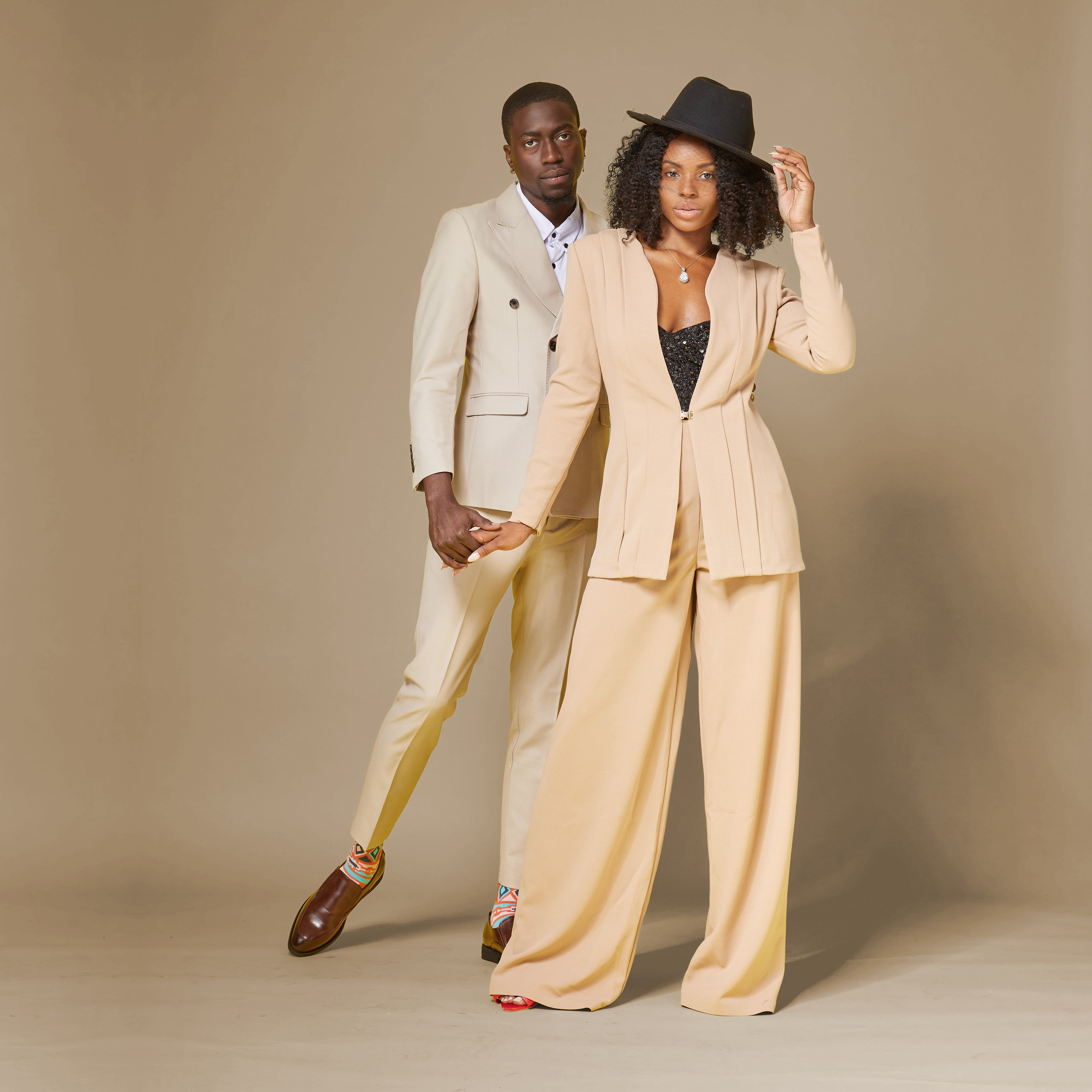 Caramel Pop tan/brown women’s blazer  — Rebel Stretch