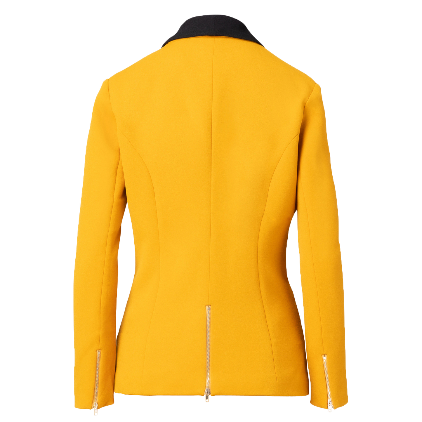 Rebellious Stretch Boss Blazer - Mustard Gold