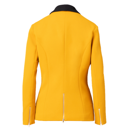 Rebellious Stretch Boss Blazer - Mustard Gold