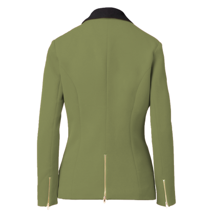 Rebellious Stretch Boss Blazer - Olive Green