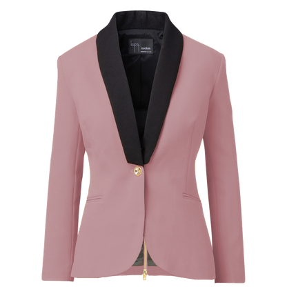 Rebellious Boss Blazer - Blush