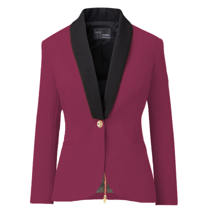 Rebellious Stretch Boss Blazer - Fuchsia