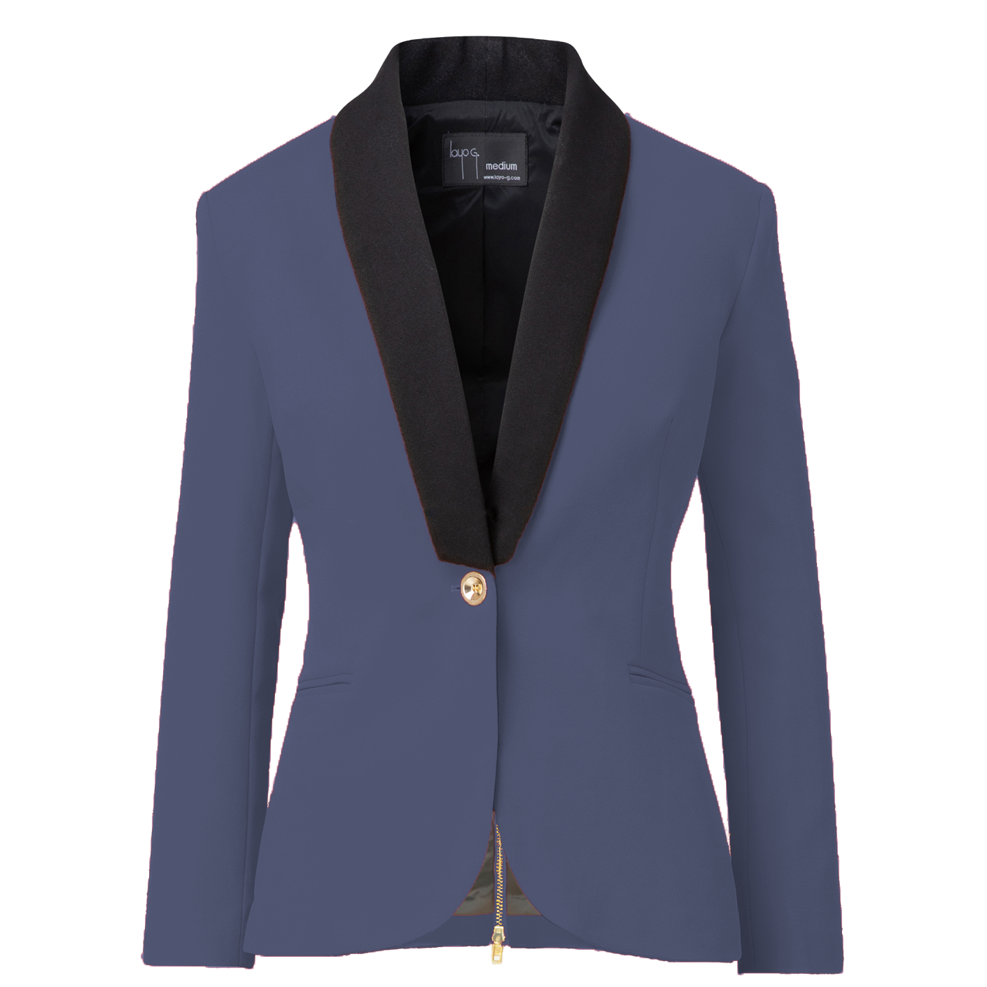 Rebellious Stretch Boss Blazer - Ocean Blue