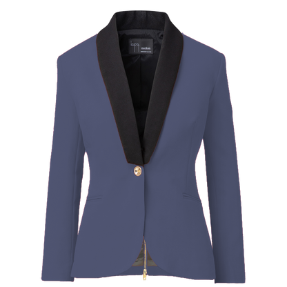 Rebellious Stretch Boss Blazer - Ocean Blue