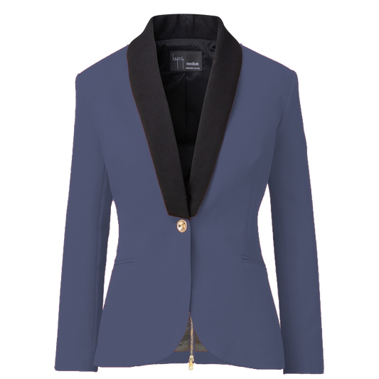 Rebellious Stretch Boss Blazer - Ocean Blue