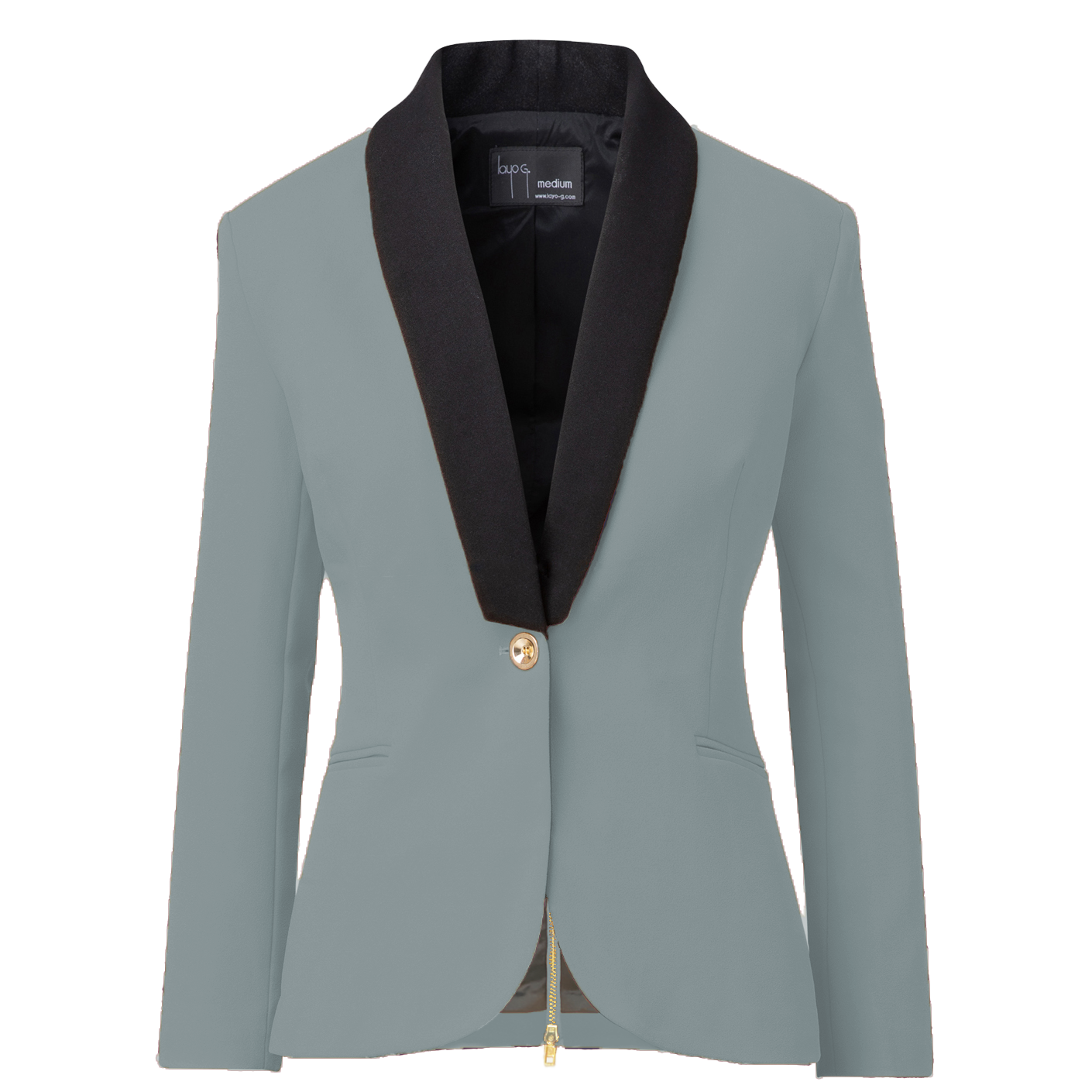 Seafoam Gray women’s blazer —  Rebellious Boss