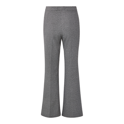 Bossy Flared Pants - Silver Gray