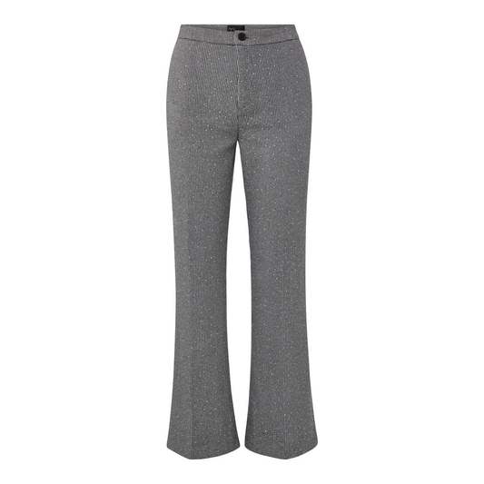 Bossy Flared Pants - Silver Gray