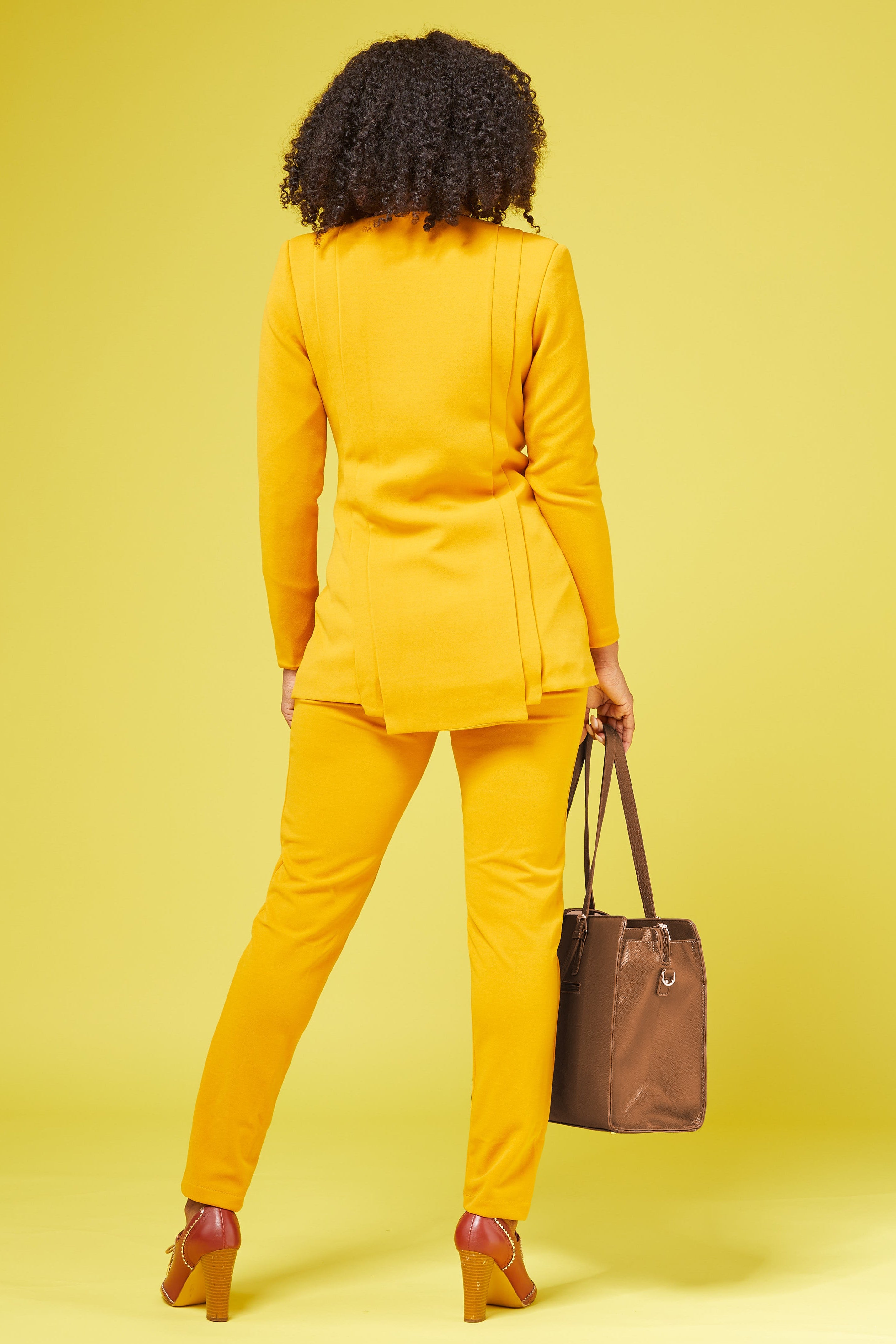 Mustard gold/yellow women’s blazer —  Rebel