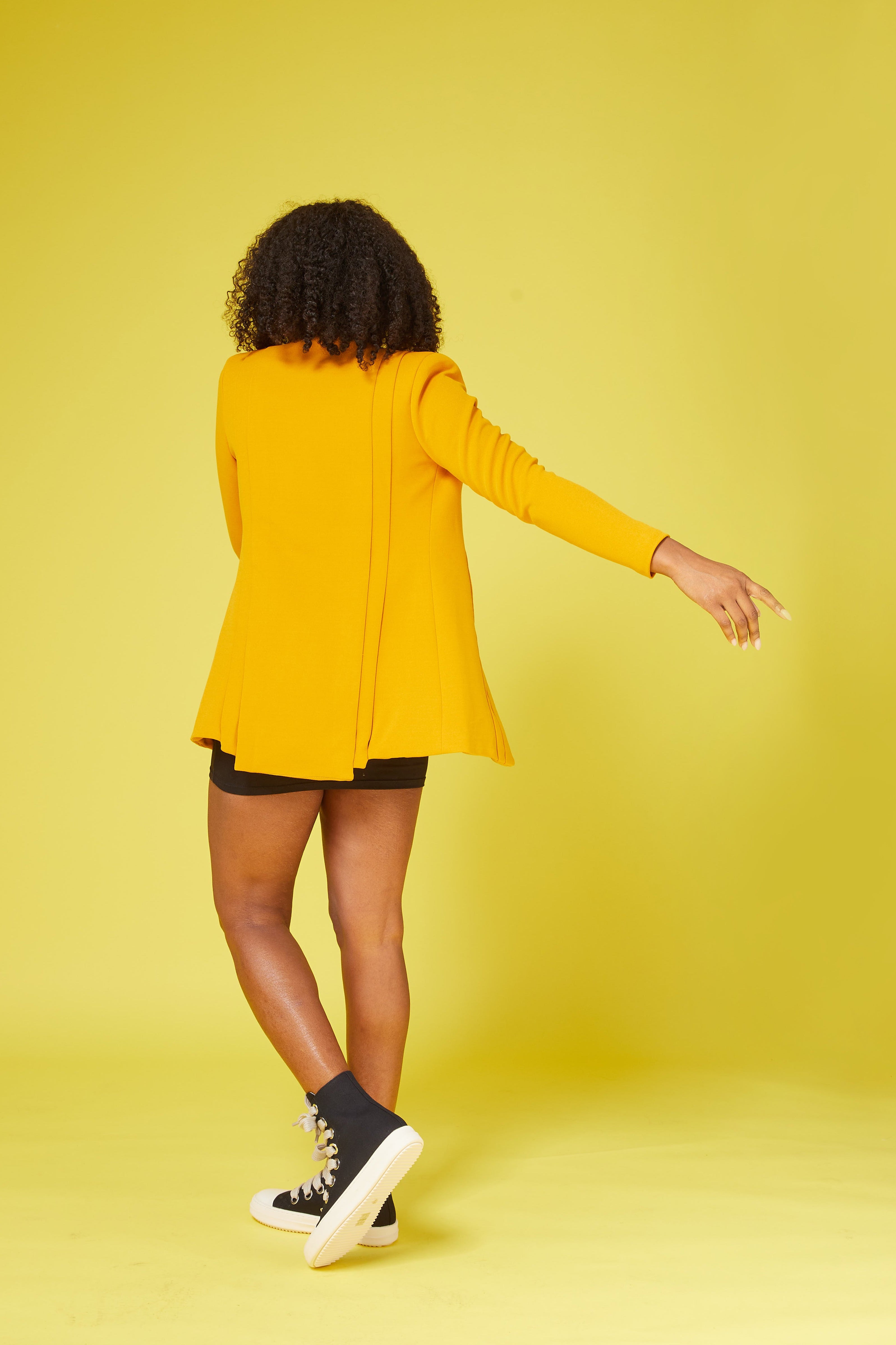 Mustard gold/yellow women’s blazer —  Rebel