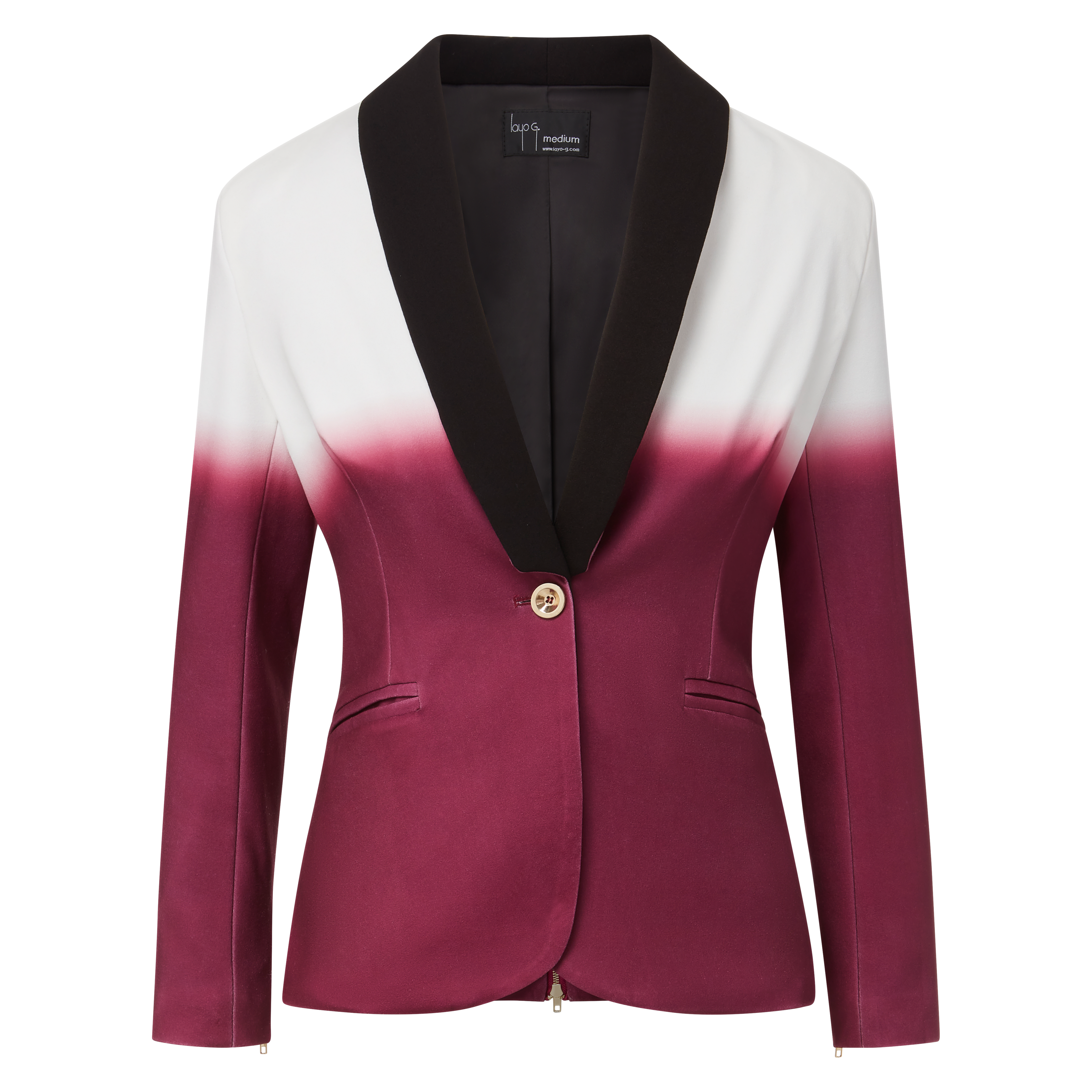 Fuchsia Pink/Purple women’s blazer — Ombre Stretch