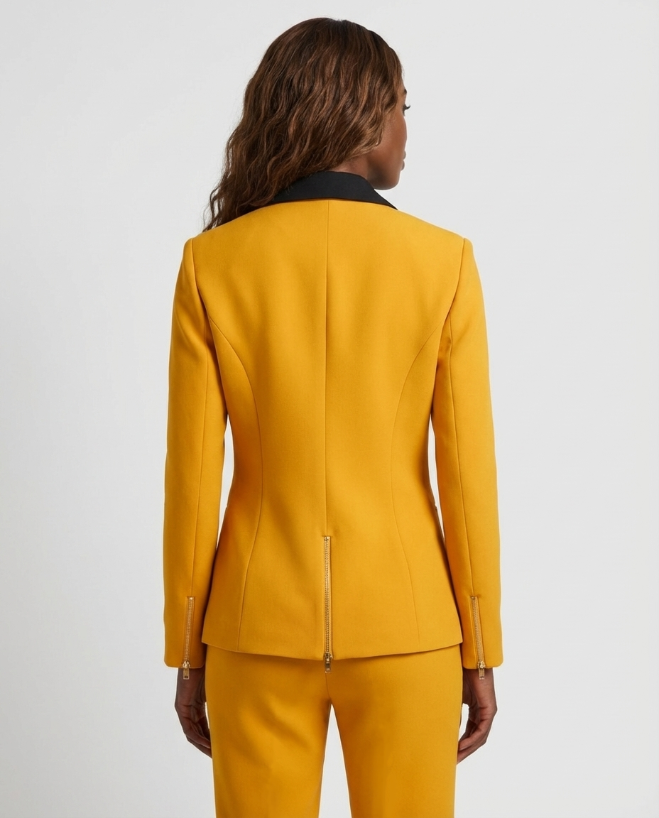 Mustard Gold/Yellow Women’s Blazer —  Rebellious Boss