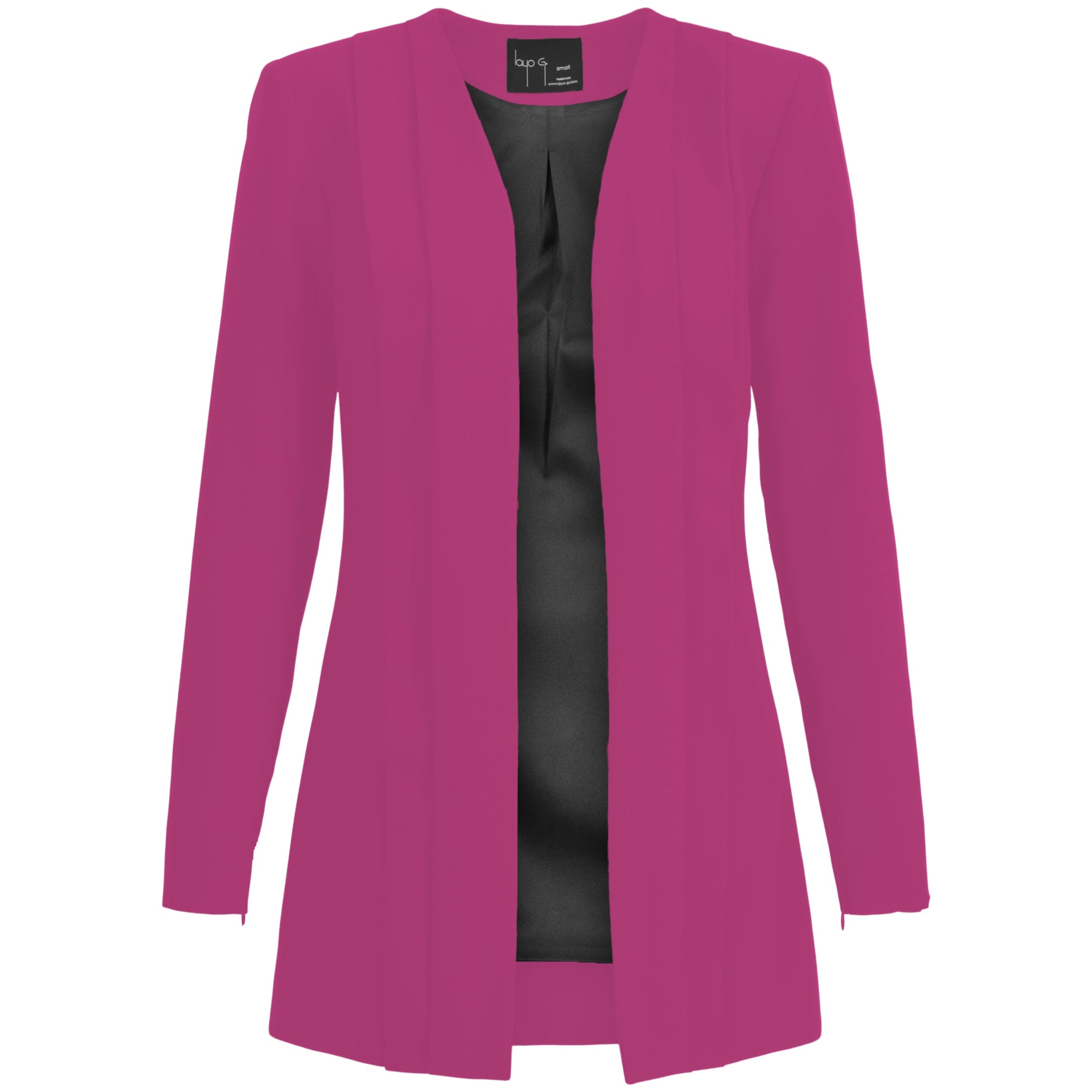 Platinum Pink Stretch Women’s Pleated Blazer