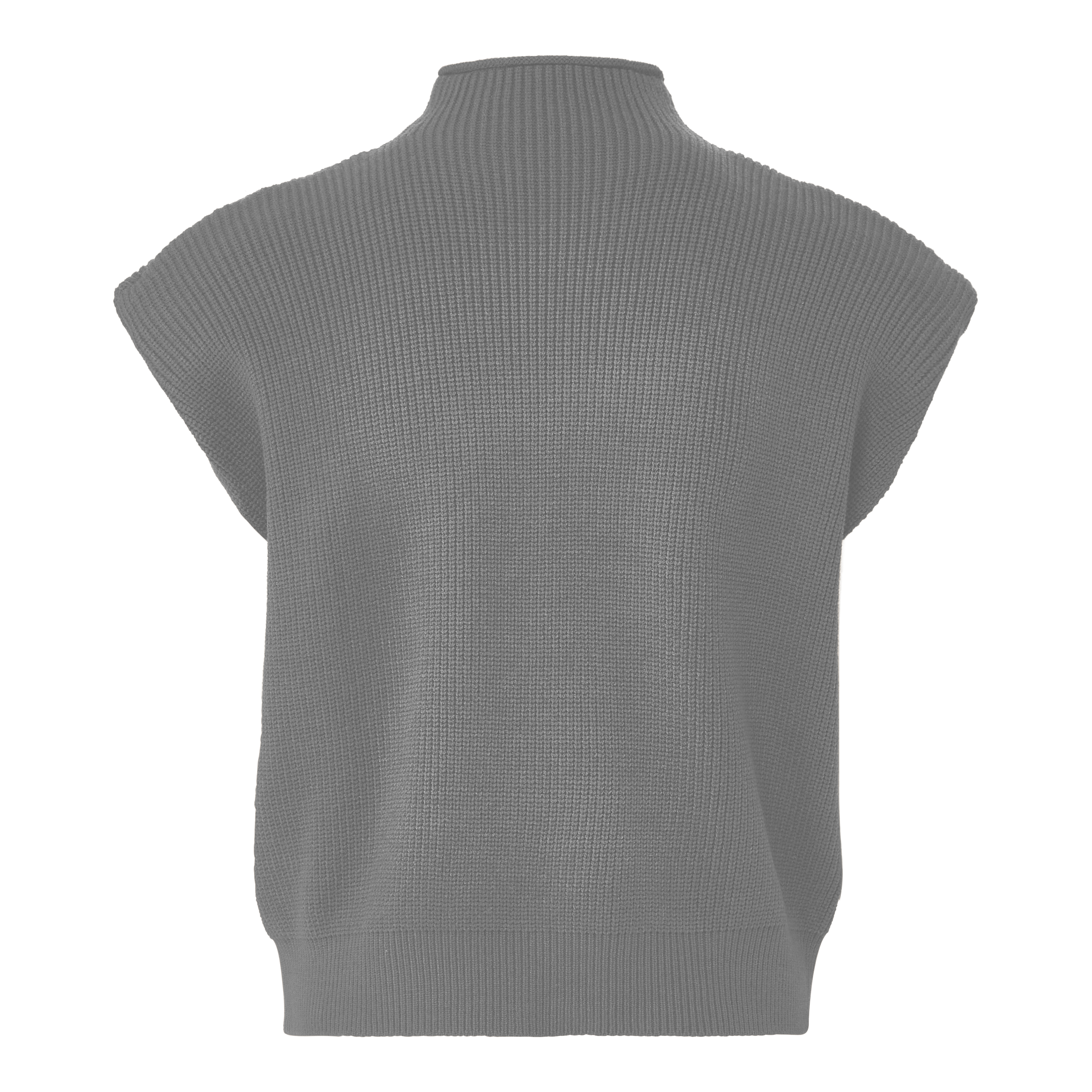 Sleeveless Sweater Top - Gray