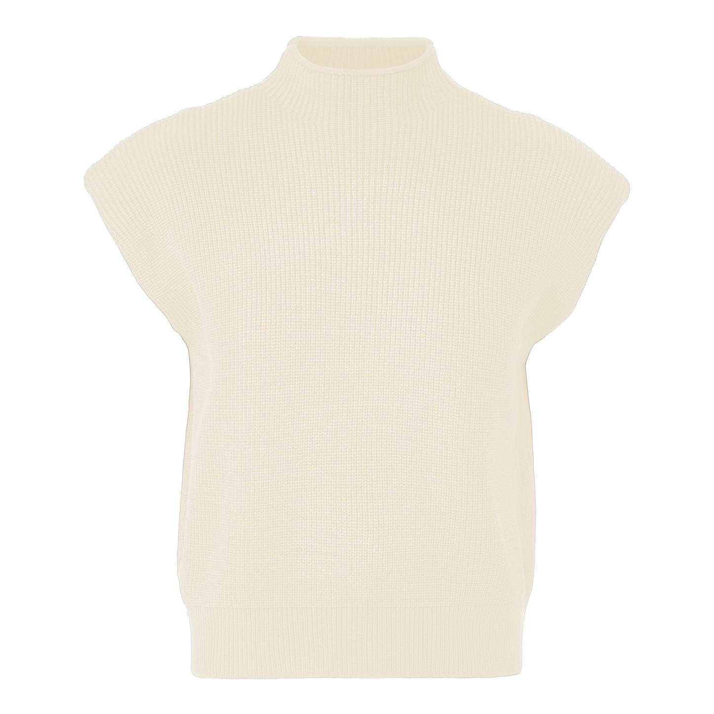 Sleeveless Sweater Top - Cream
