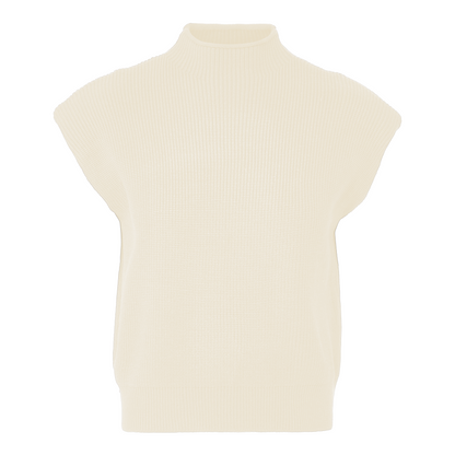 Sleeveless Sweater Top - Cream