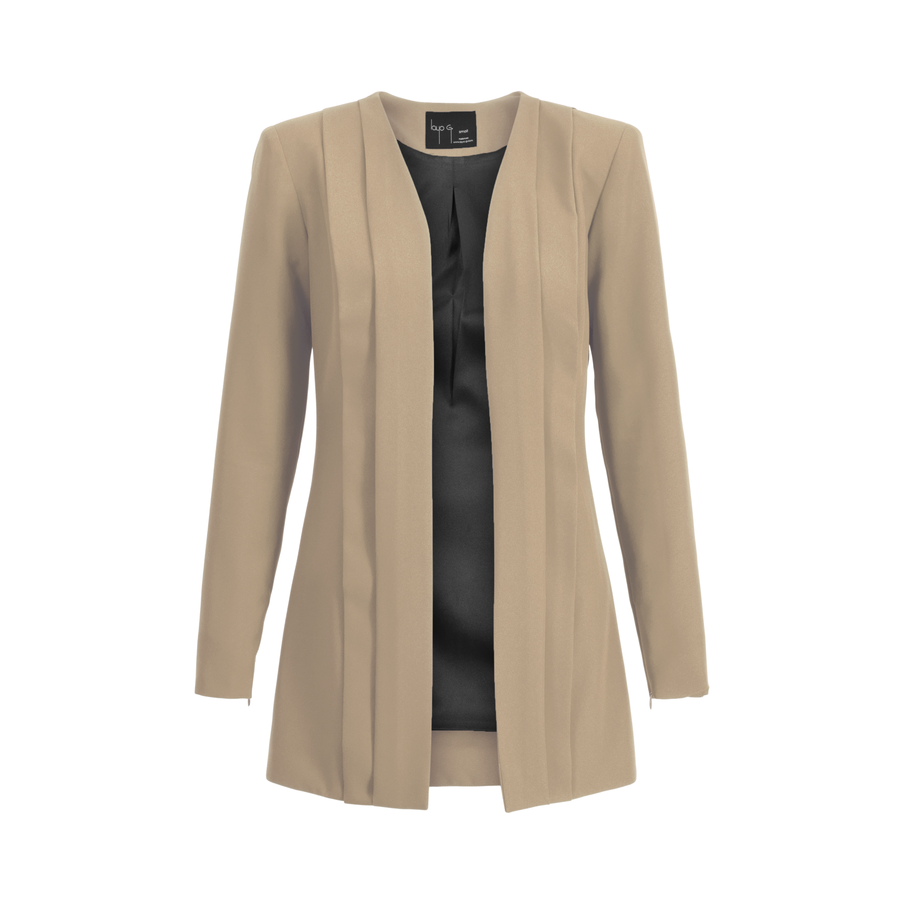 Caramel Pop tan/brown women’s blazer  — Rebel Stretch