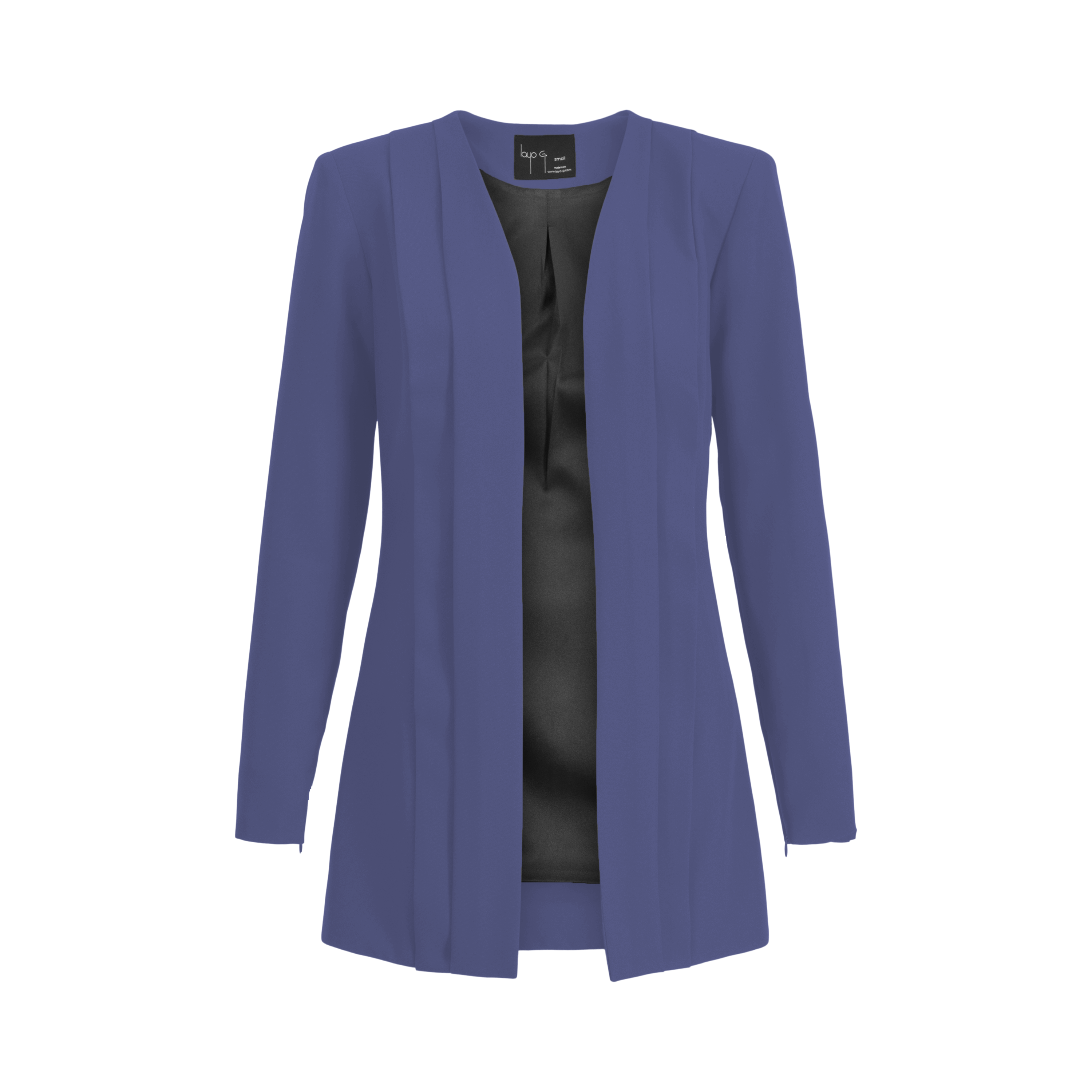 Ocean Blue Pleated Women's Blazer I Rebel