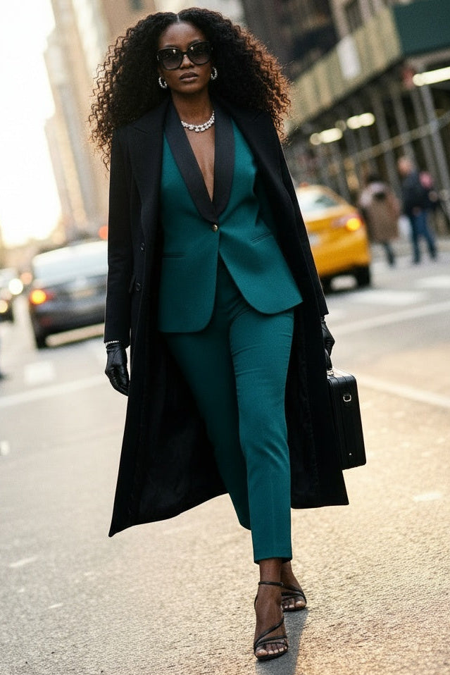 Teal Blue women’s blazer —  Rebellious Boss