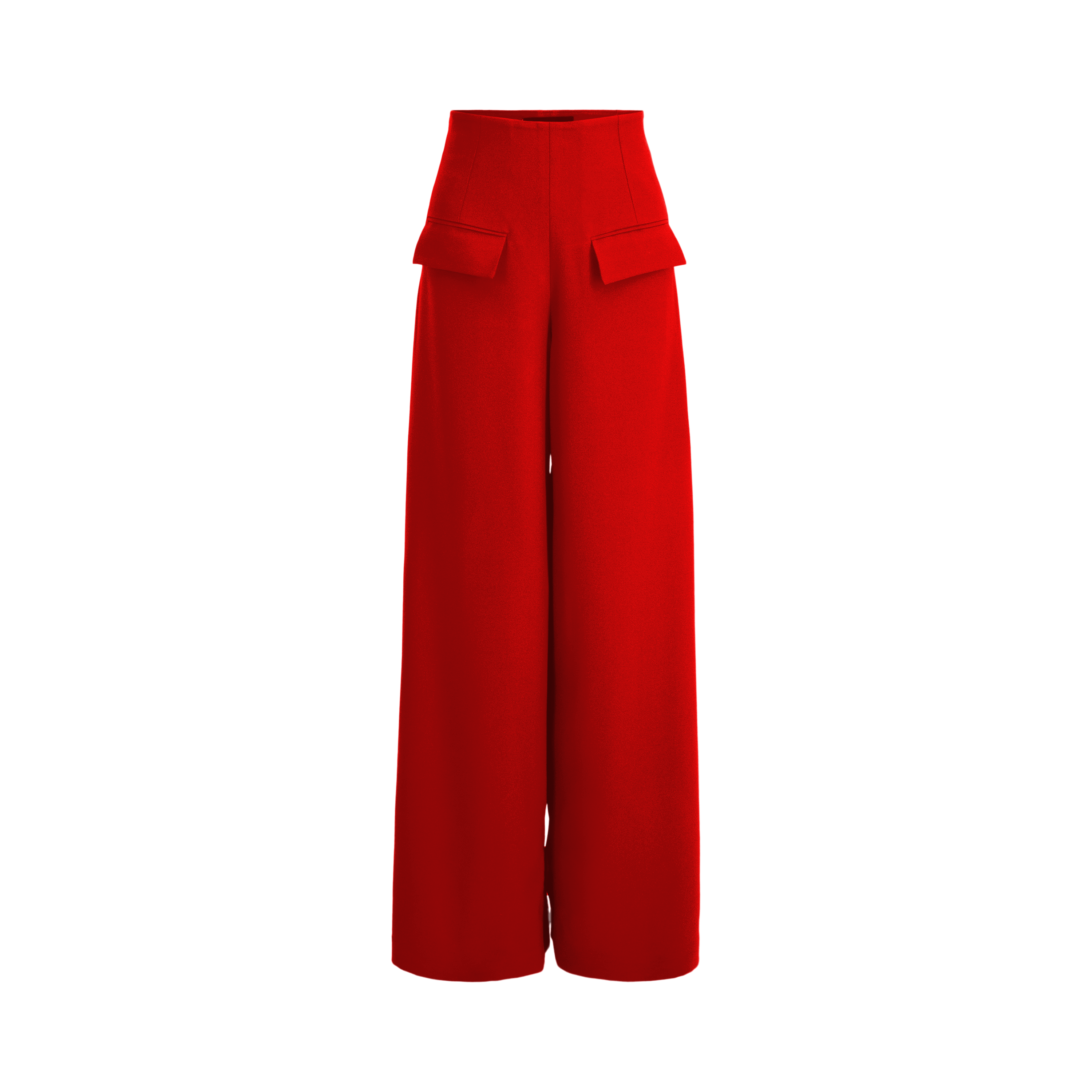 Eve Red Flowy Pants - Women's Resort Clothing – Hermoza